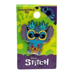 Disney Trading Pin - Lilo And Stitch - Luau Stitch With Glasses Lei By Monogram